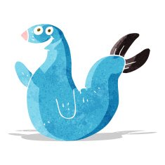 cartoon happy seal N3