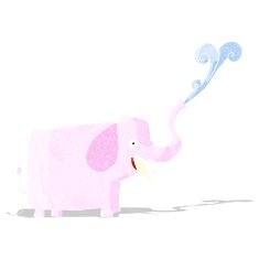 cartoon happy elephant N4