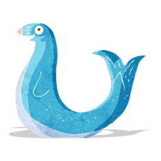 cartoon happy seal N4