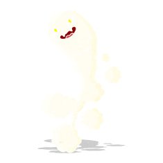 cartoon spooky ghost N52