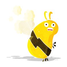 funny cartoon bee N4