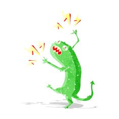 cartoon little monster N34