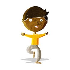 cartoon excited man N41