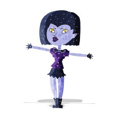 Cartoon Vampire Girl N58