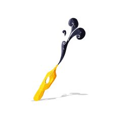 cartoon ink nib N6