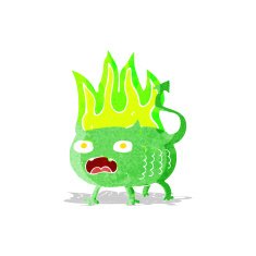 cartoon little imp N22