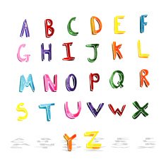 cartoon alphabet N14