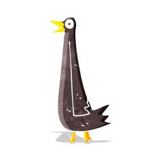 funny cartoon bird N55