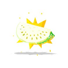 cartoon melon slice