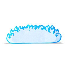 cartoon spooky fire border N2