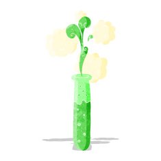 cartoon science test tube N2