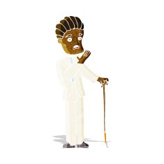 cartoon shocked gentleman N2