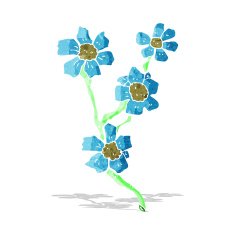 Cartoon Flowers N43
