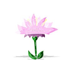 cartoon flower N157