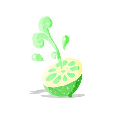 cartoon fresh lime