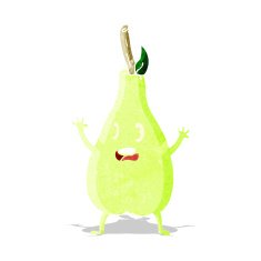 cartoon frightened pear N2