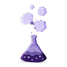 cartoon science chemicals N2