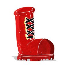 cartoon old work boot N2