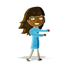 cartoon happy girl N27