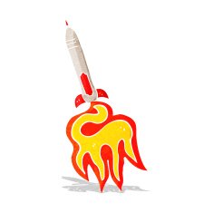 Cartoon Missile N16