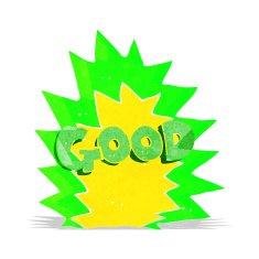 cartoon explosion good symbol