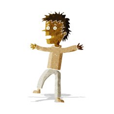 cartoon happy man N104