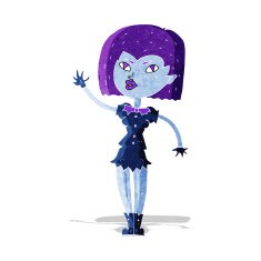 cartoon pretty vampire girl N5