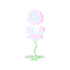 cartoon flower N160