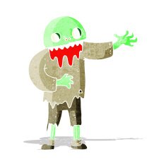 cartoon spooky zombie N2