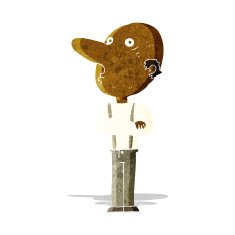 cartoon old man with folded arms N2