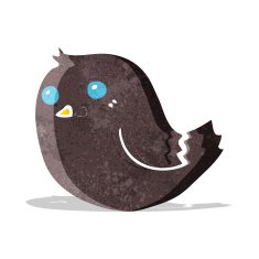 Cartoon Bird N145