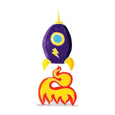 Cartoon Spaceship N14