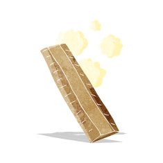 cartoon wooden ruler N4