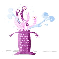 Cartoon monster N76