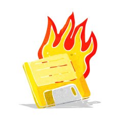 cartoon old computer disk N3