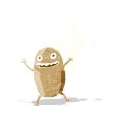 cartoon happy potato N2