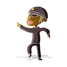 cartoon man in bike helmet pointing N2