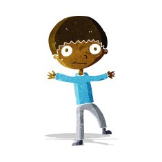 cartoon happy boy N55