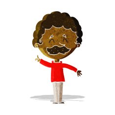 cartoon man with idea N66