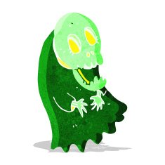 cartoon spooky ghoul N14