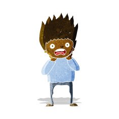 Cartoon Man Panicking N18