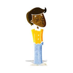 cartoon calm man N2
