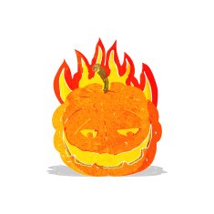 cartoon halloween pumpkin N23