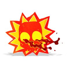 cartoon halloween skull symbol