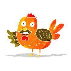 cartoon old rooster N2