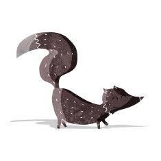 cartoon little wolf cub
