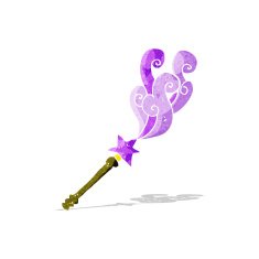 cartoon magic wand casting spell N2