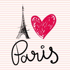 Vector illustration with Eiffel tower N3