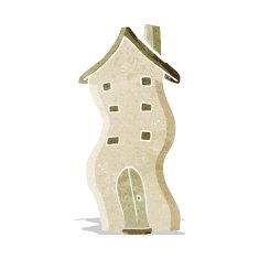 cartoon house doodle N2