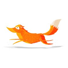 Cartoon Fox Running N8